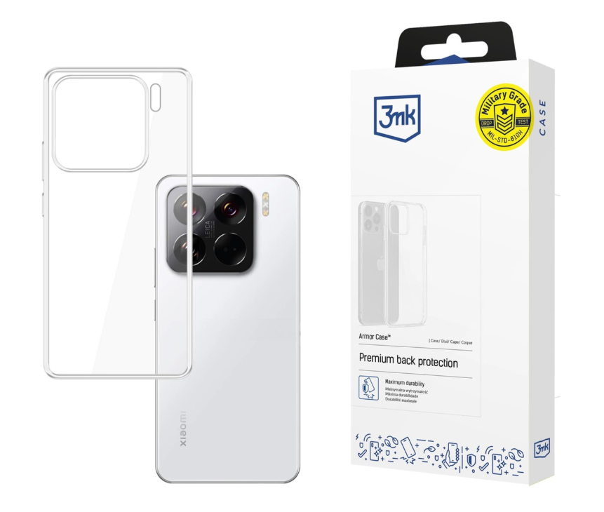 Silikoon 3MK Clear Case Xiaomi 15 (läbipaistev)