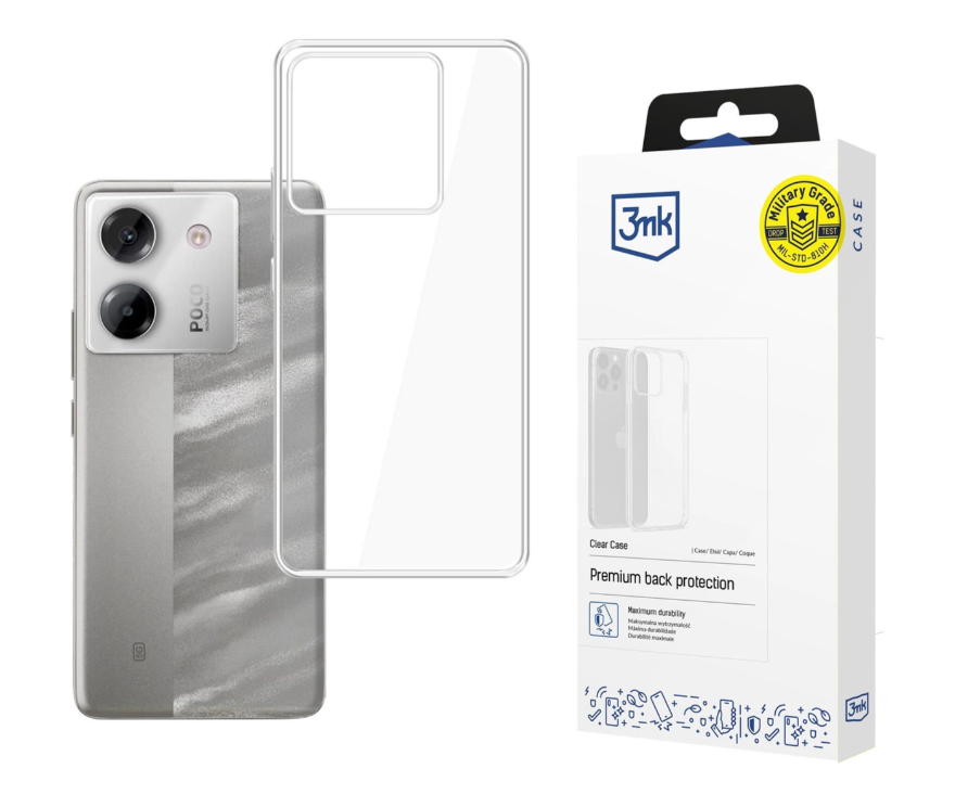 Silikoon 3MK Clear Case Xiaomi Poco M7 Pro 5G (läbipaistev)
