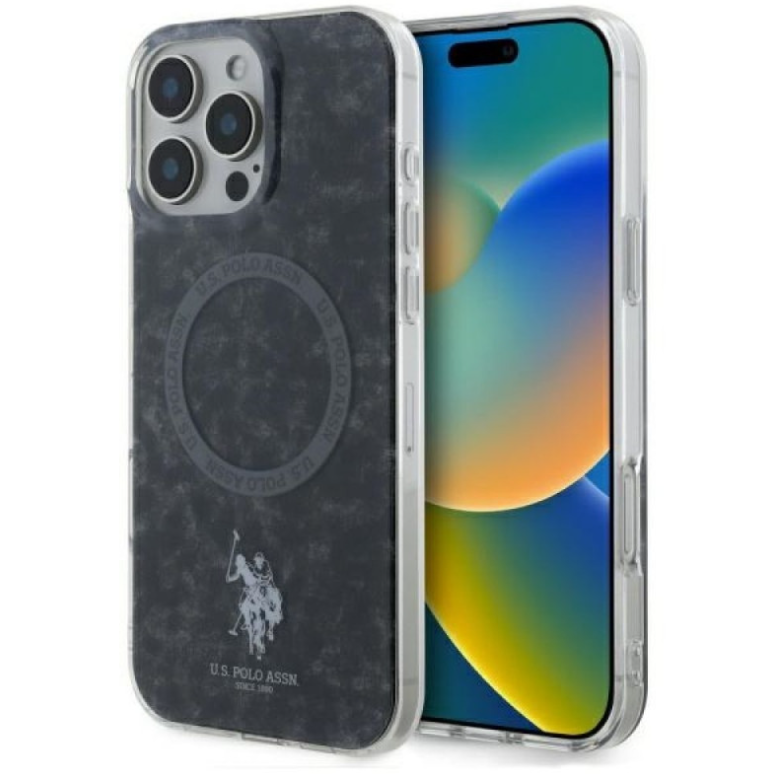 US Polo Ümbris USHMP16XHOCLDPK MagSafe iPhone 16 Pro Max (must)