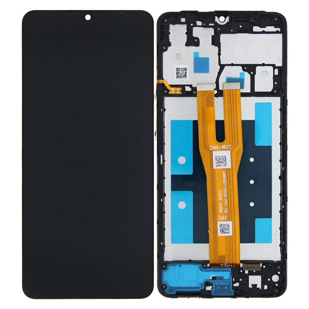 Varuosa Samsung A06 / A065F ekraan raamiga must (service pack)