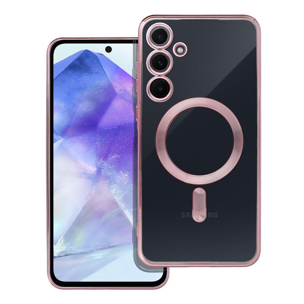 Ümbris MagSafe Electro Mag Samsung A55 (roosakuldne)