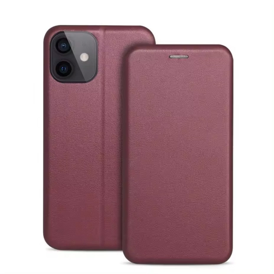 Ümbris kaanega Book Elegance Samsung A26 5G (viinamari)