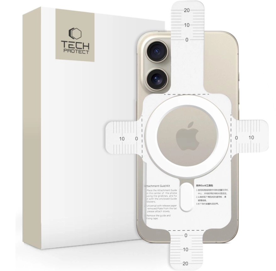 Tech-Protect Magnetic ring Universaalne MagSafe kleeps (valge)