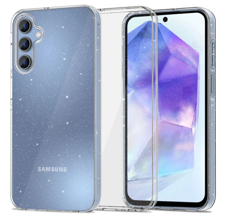 Ümbris Tech-Protect FlexAir Samsung Galaxy A55 5G - (läbipaistev / sädelev)