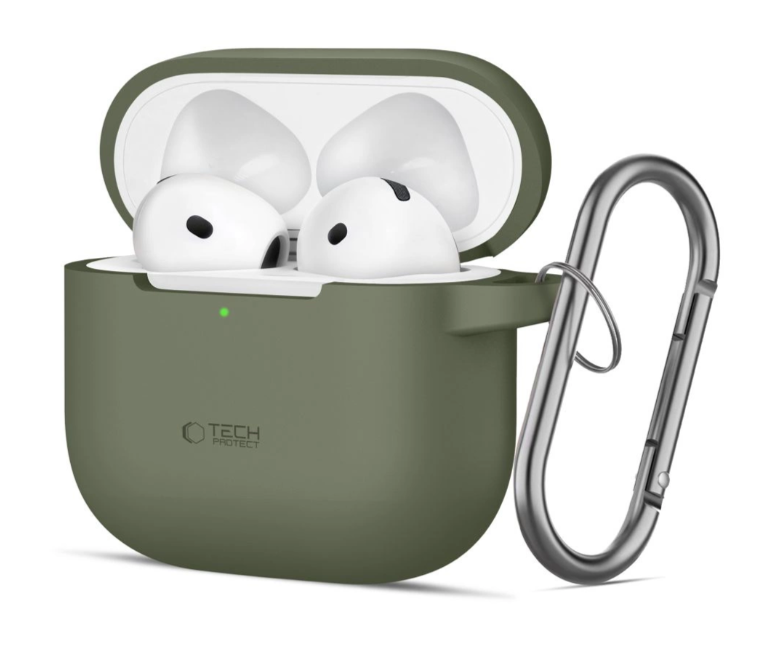 Tech-Protect Silicone Hook Case AirPods 4 (roheline)