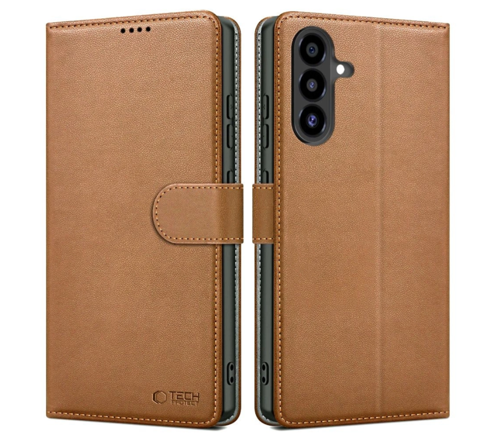 Ümbris Tech-Protect Wallet Samsung A56 (pruun)