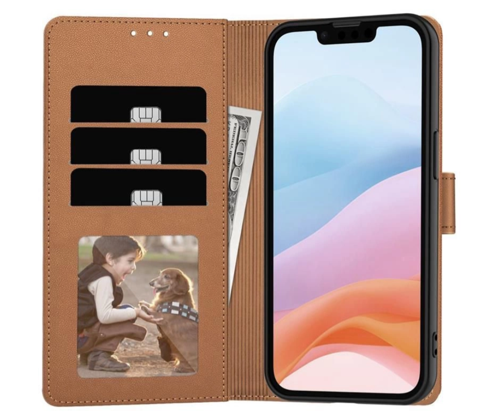 Ümbris Tech-Protect Wallet Samsung A56 (pruun)