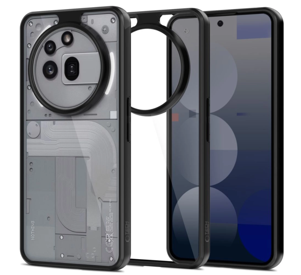 Ümbris Tech-Protect Magmat Nothing Phone 3A Pro (läbipaistev / must)