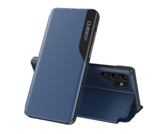 Eco Leather View Ümbris Samsung S24 Ultra (sinine)