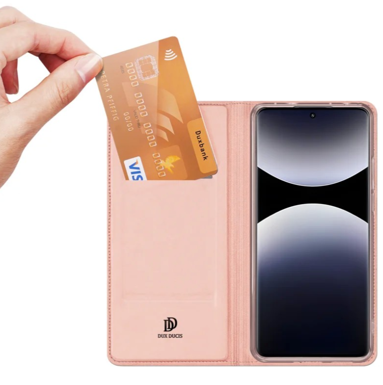 Ümbris kaanega Dux Ducis Skin Pro Xiaomi Redmi Note 14 Pro 4G (roosakuld)