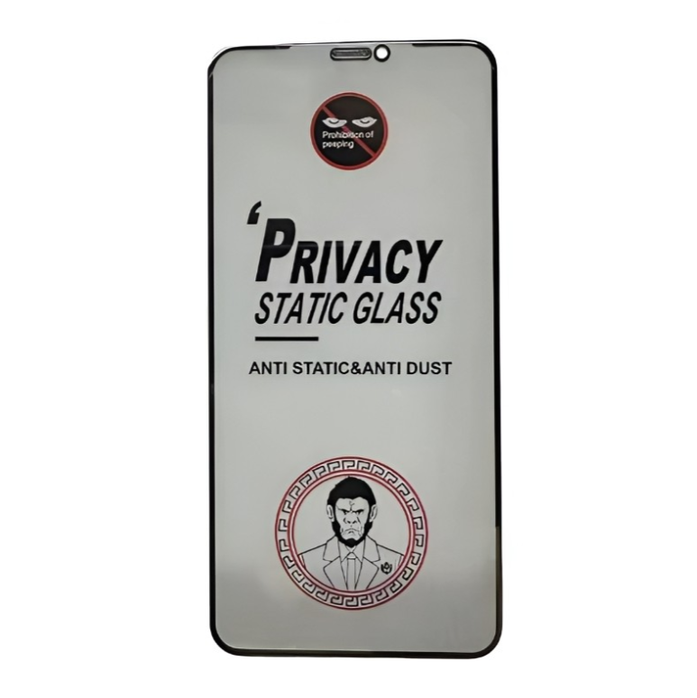 Kaitseklaas "Mr. Monkey Anti-Static Privacy" Full Glue iPhone 16 Pro (must)