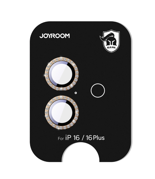 Kaitseklaas Joyroom JR-MSF0306 Rhinestones tagakaamerale iPhone 16 Pro/ 16 Pro Max (pruun)