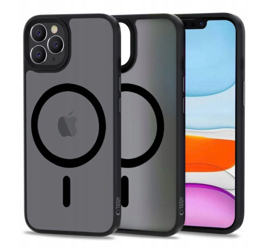 Ümbris Tech-Protect Magmat Magsafe iPhone 11 Pro (läbipaistev / must)