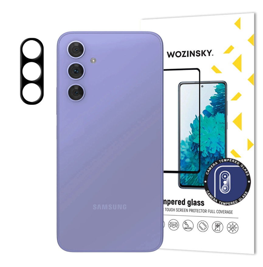 Wozinsky Kaitseklaas tagakaamerale Samsung A56 / A36 (must)