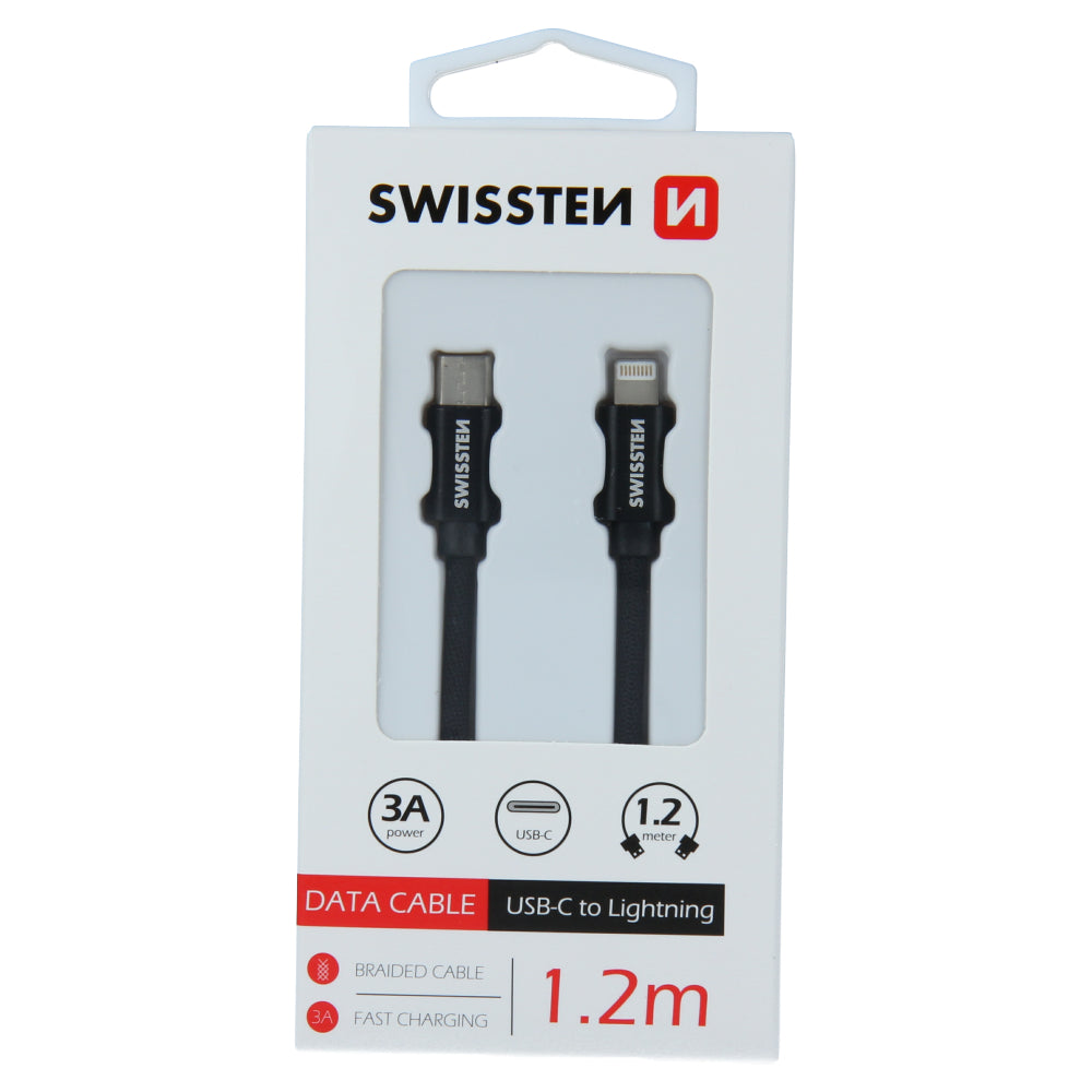Juhe Swissten Textile Type-C to Lightning 3.0A , 1.2M (must)