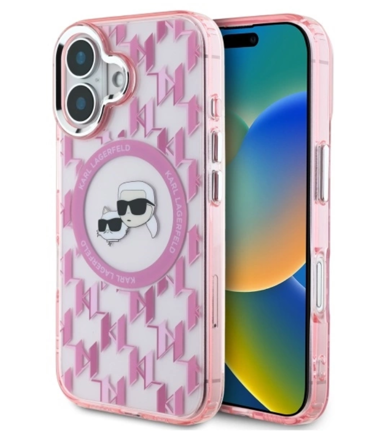 Karl Lagerfeld MagSafe Ümbris KLHMP16SHMCKMHP iPhone 16 (roosa)