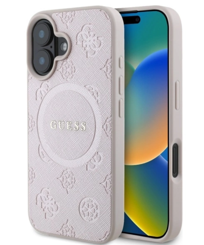 Guess MagSafe Ümbris GUHMP16SPSAPSMEP iPhone 16 (roosa)