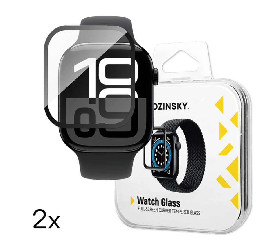 Kaitseklaas Wozinsky Apple Watch 42mm, 2tk (must)