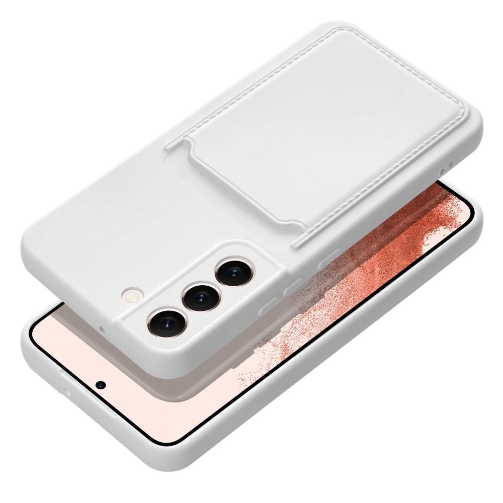 Silikoon Forcell Card Samsung Galaxy S24 Plus (valge)