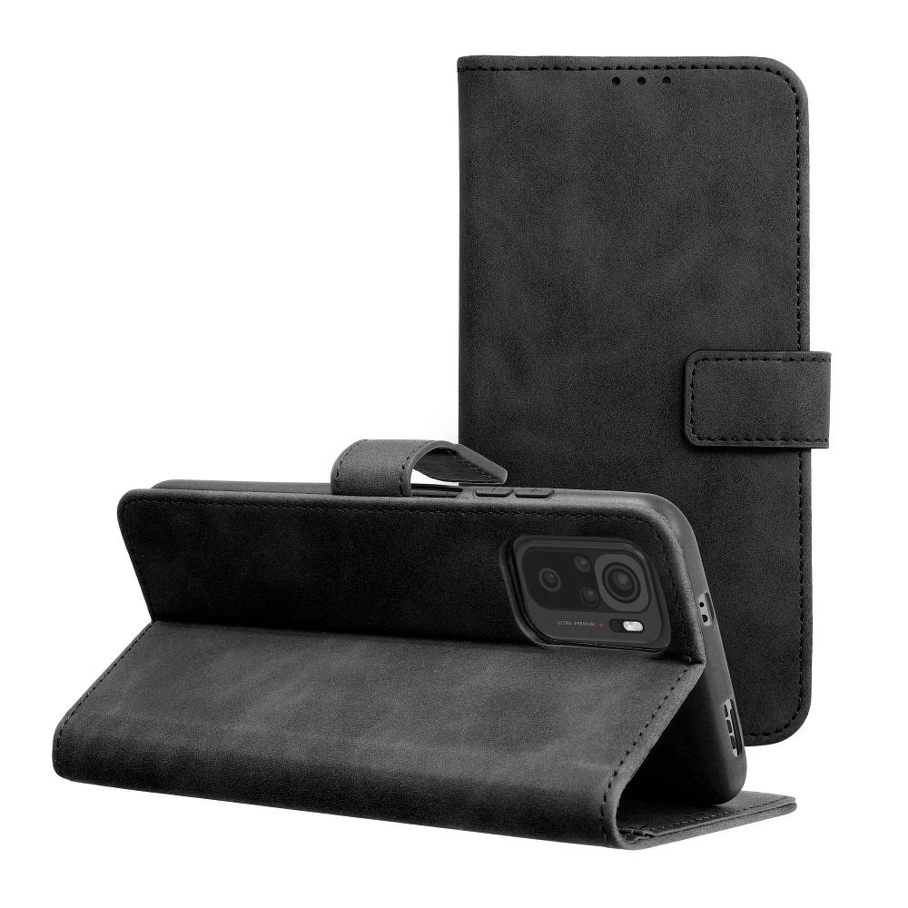 Ümbris kaanega TENDER Book Xiaomi Redmi Note 10 / Redmi Note 10S / Poco M5s (must)