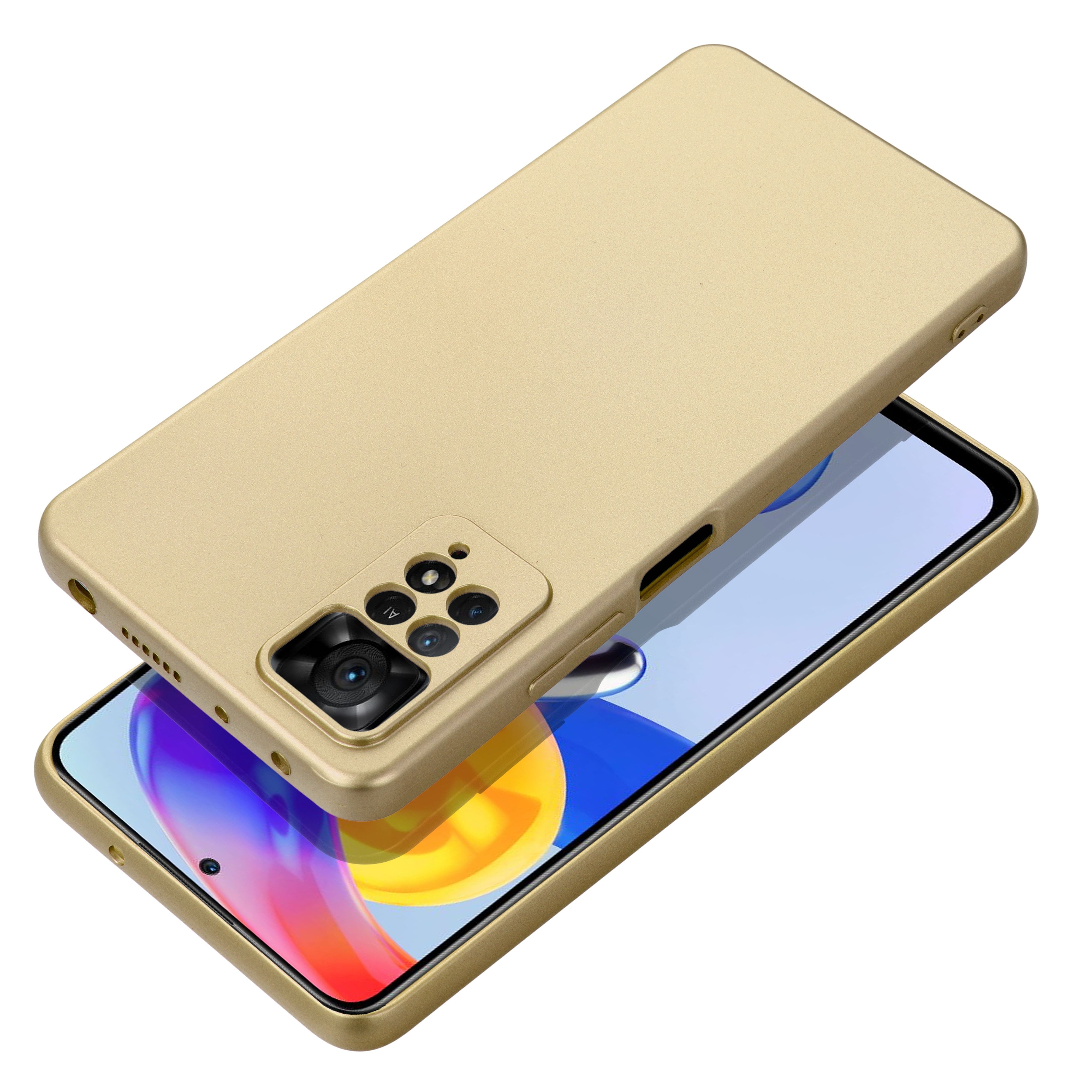 Silikoon Metallic Xiaomi Redmi 14C (kuldne)