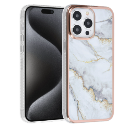 Ümbris TUNIQ Marble iPhone 15 Pro Max (valge)