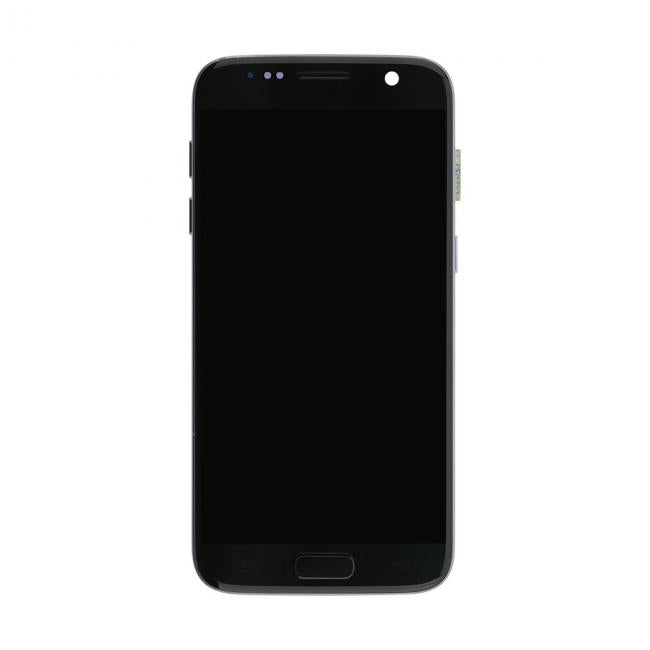 Varuosa Samsung Galaxy S7/G930F ekraan raamiga must (Grade A)