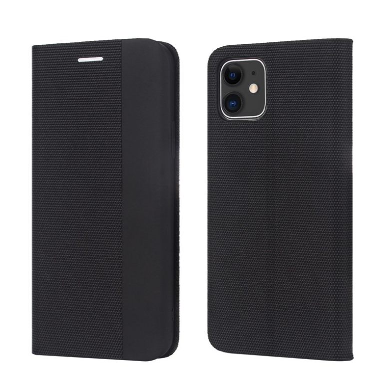 Ümbris kaanega Smart Senso Samsung S20 FE (must)