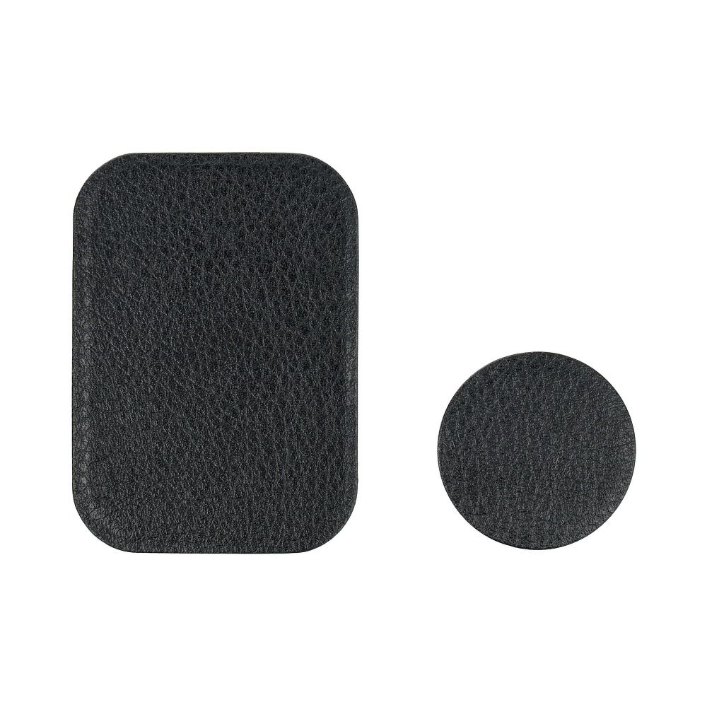 Magnet kleebised telefonile nahast (2 tk/must)