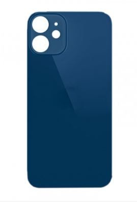 Varuosa iPhone 12 tagumine klaas suurema avaga kaamera jaoks (sinine)