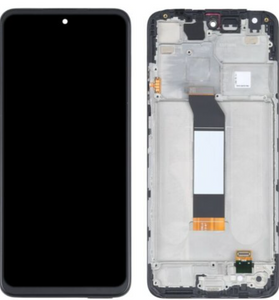 Varuosa Xiaomi Redmi Note 10 5G ekraan raamiga (must)