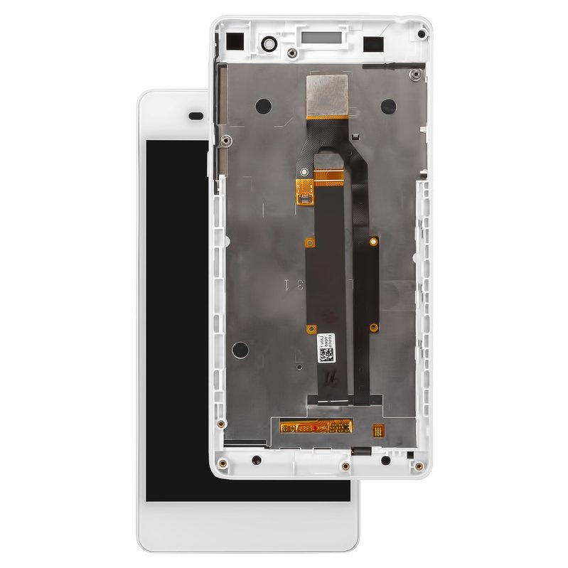 Varuosa Sony Xperia E5/F3311 LCD + puutepaneel ramiga originaal (valge)
