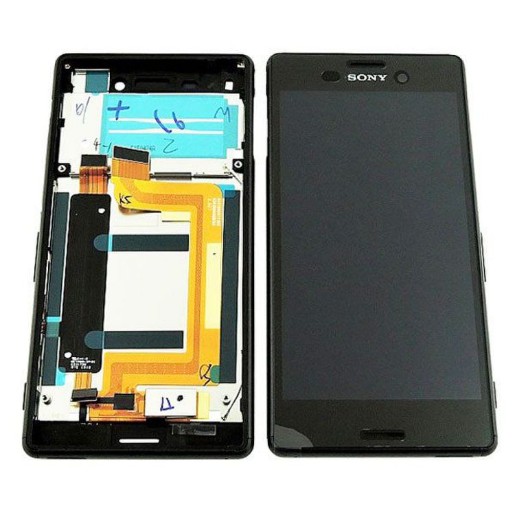 Varuosa Sony Xperia M4 AQUA Dual Sim /E2333 LCD moodul raamiga (must)