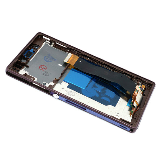 Varuosa Sony Xperia Z/L36H LCD + puutepaneel ramiga (violett)