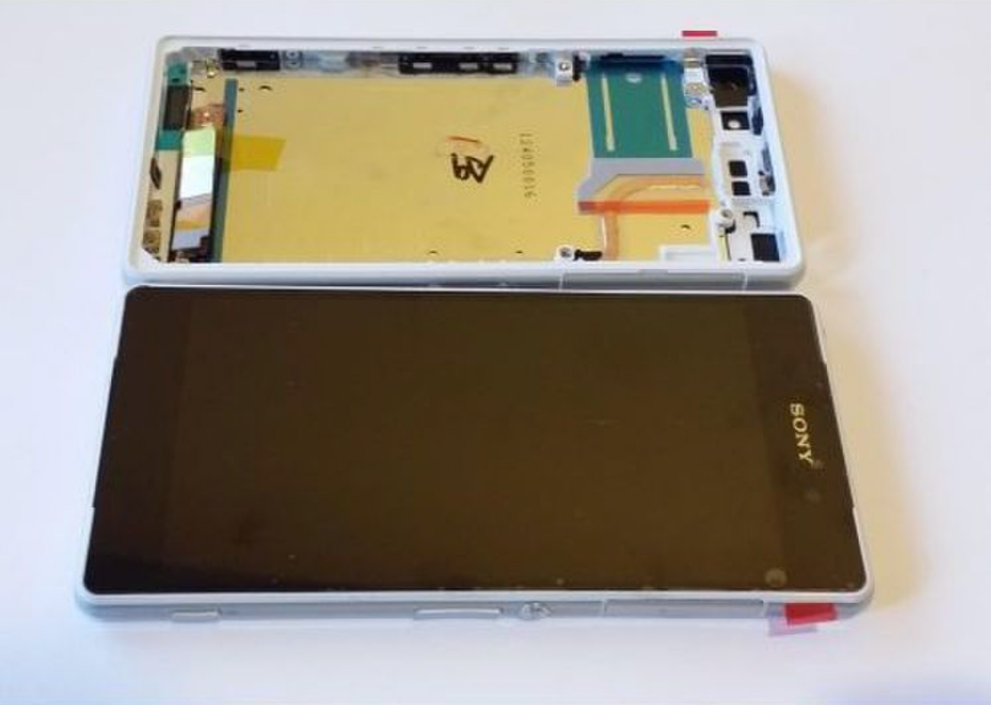 Varuosa Sony Xperia Z2/D6502/D6503 ekraan raamiga originaal (valge)