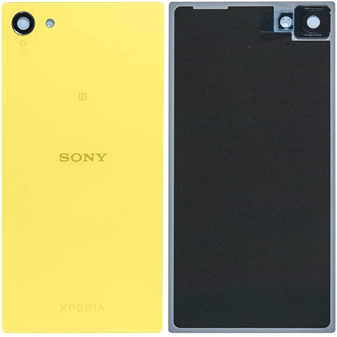 Varuosa Sony Xperia Z5 compact tagumise kaane klaas (kollane)