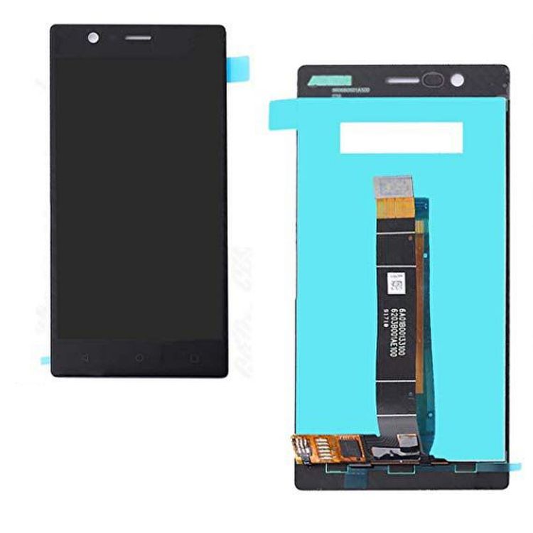 Varuosa Nokia 3 ekraan LCD + puutepaneel (must)