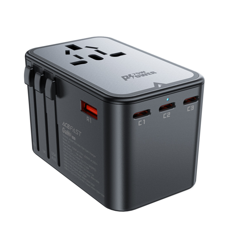 Adapter Acefast Z1 75W GaN 2xUSB-A / 3xUSB-C (must)