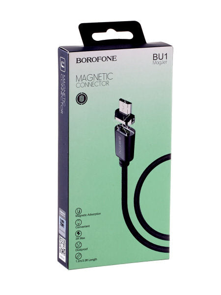 Laadija BOROFONE BA20A 2.1A koos juhtmega microUSB (must)