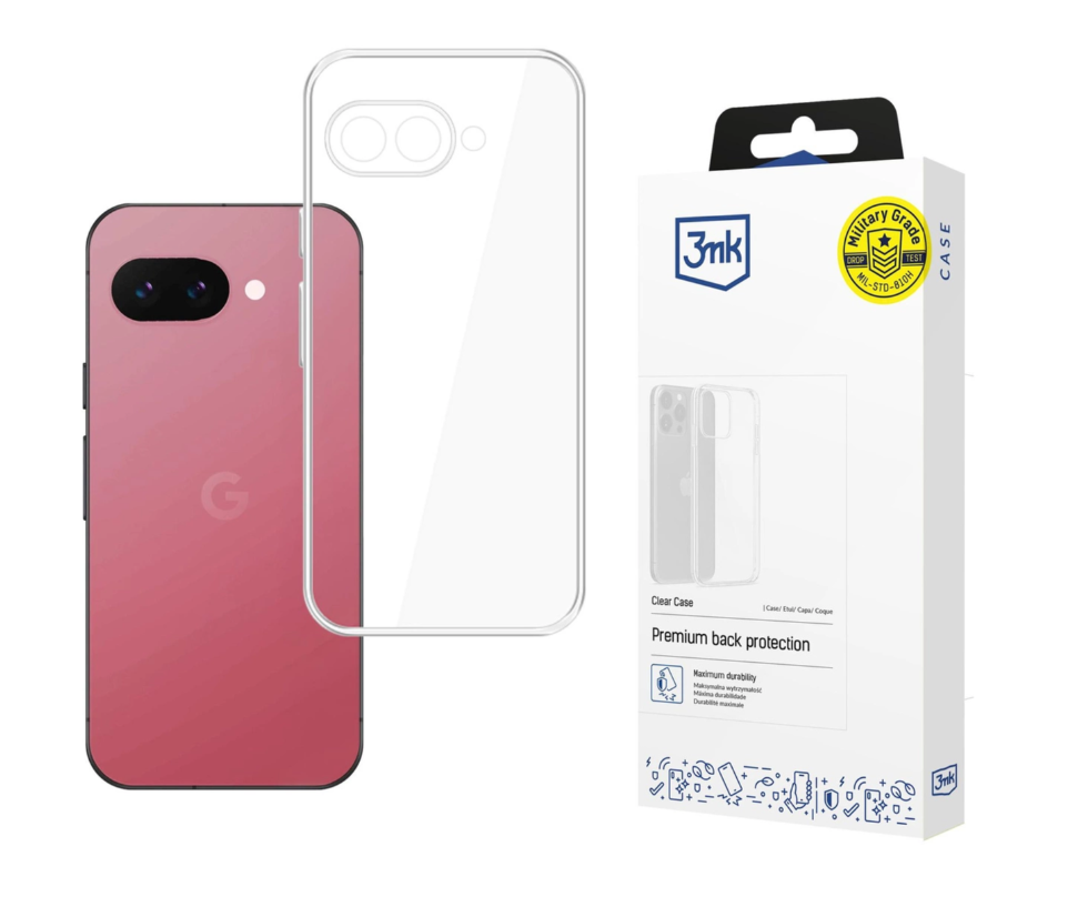 Silikoon 3mk Clear Case 1,2mm Google Pixel 9A (läbipaistev)