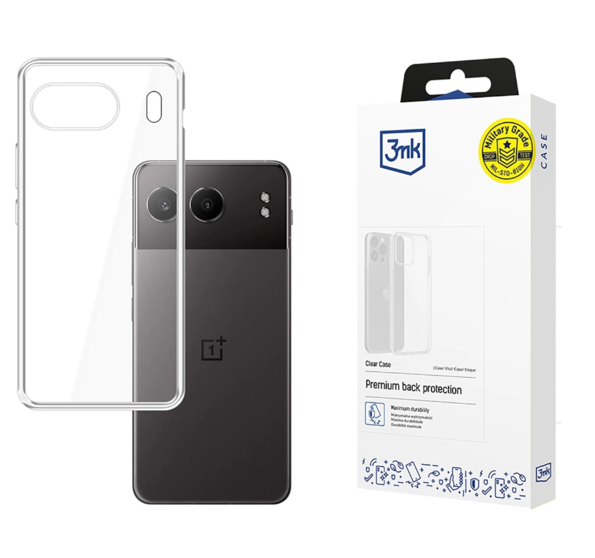 Silikoon 3MK Clear Case OnePlus Nord 4 (läbipaistev)