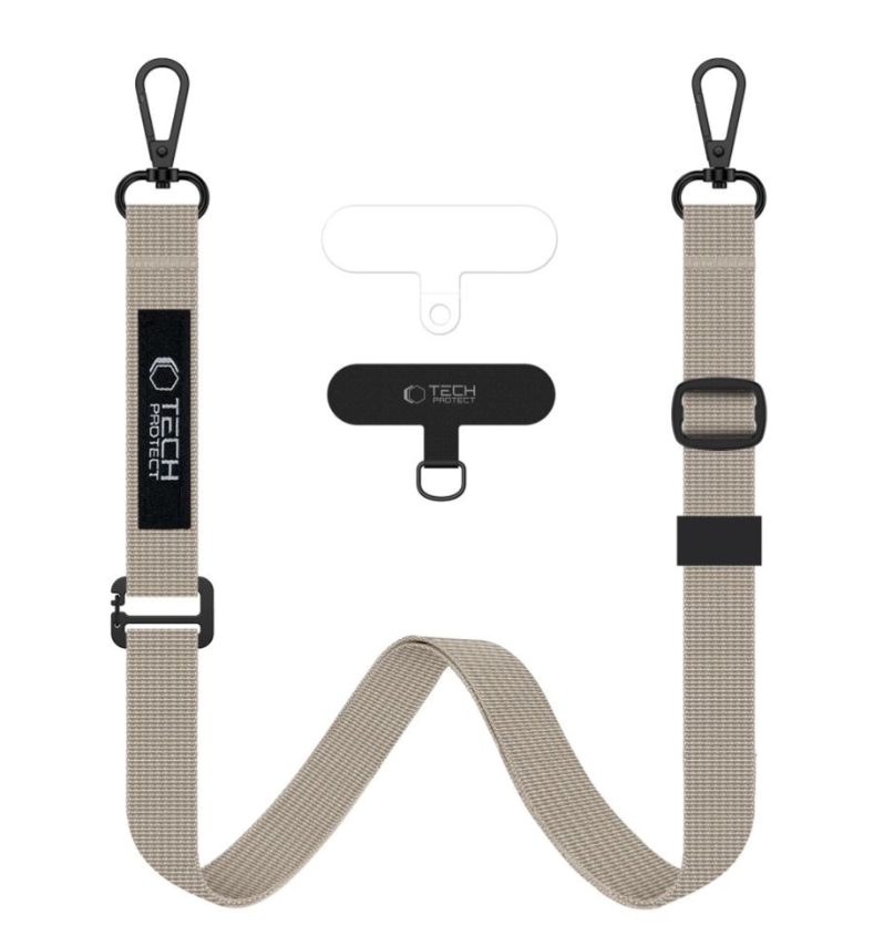 Universaalne Nöör Tech-Protect C65 Telefoniümbristele (beež)