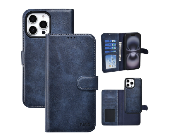 Ümbris kaanega TUNIQ MagSafe iPhone 16 Pro Max (tumesinine)