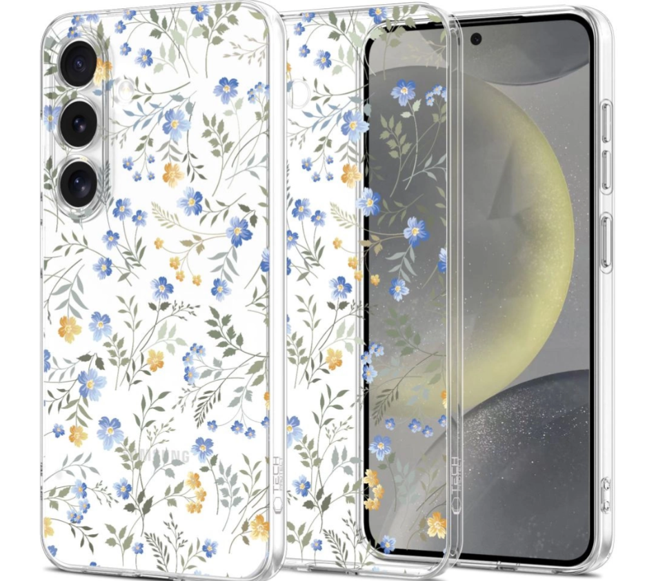 Ümbris Tech-Protect FlexAir Samsung S25 (läbipaistev / lilled)