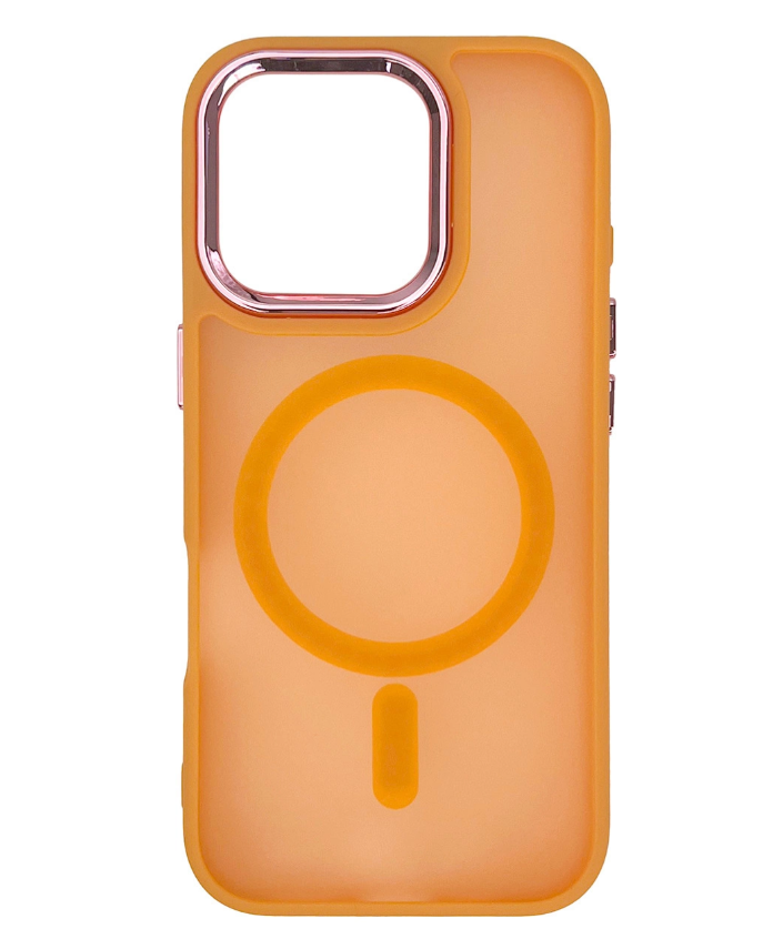 Ümbris Magnetic MagSafe iPhone 16 Pro (oranž)