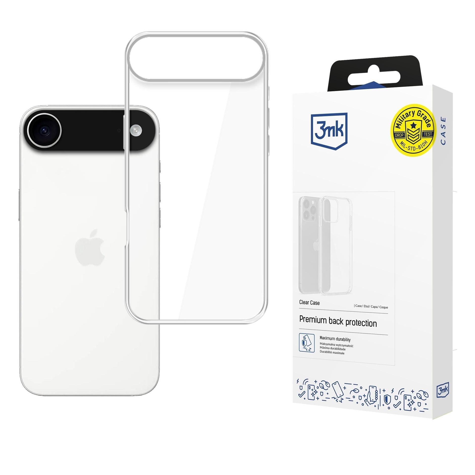 Silikoon 3mk Clear Case 1,2mm Apple iPhone 17 Air (läbipaistev)