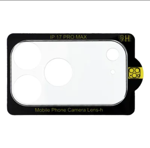 9H Kaitseklaas tagakaamerale Apple iPhone 17 (must)