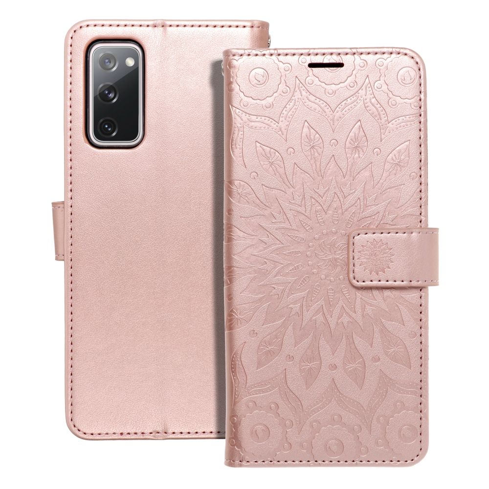 Ümbris kaanega Mezzo Book Samsung Galaxy S20 FE / S20 FE 5G (roosa kuldne)