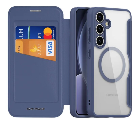 Ümbris kaanega Dux Ducis Skin X Pro Samsung S25 Plus (sinine)