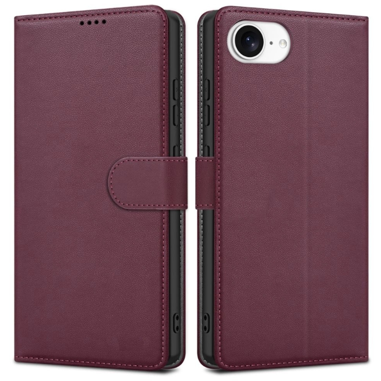 Ümbris kaanega Fancy Wallet Apple iPhone 11 (viinamari)